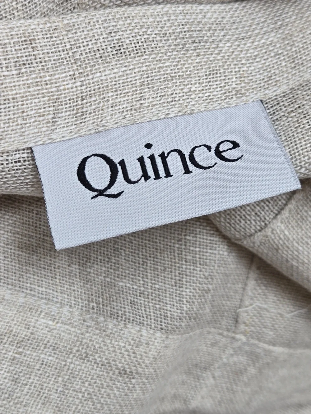 NWT QUINCE Set Of 2 48x96 European Linen Sheer Curtains Flax 9499